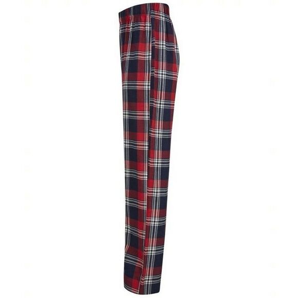 SF Mens Tartan Pajama Set / Red/Navy - Picture 6 of 8